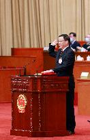 (TWO SESSIONS)CHINA-BEIJING-YING YONG-CONSTITUTION-PLEDGING ALLEGIANCE (CN)