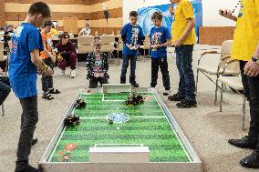 RUSSIA-VLADIVOSTOK-YOUTH-ROBOT SOCCER COMPETITION