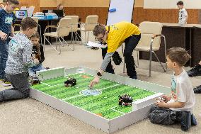 RUSSIA-VLADIVOSTOK-YOUTH-ROBOT SOCCER COMPETITION