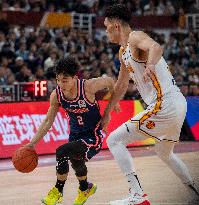 (SP)CHINA-TAIYUAN-BASKETBALL-CBA LEAGUE-SHANXI VS GUANGDONG (CN)