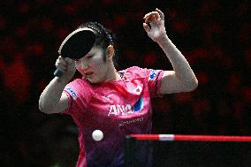 (SP)SINGAPORE-TABLE TENNIS-WTT-WOMEN'S SINGLES