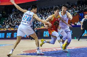 (SP)CHINA-JINAN-BASKETBALL-CBA LEAGUE-SHANDONG VS JILIN (CN)