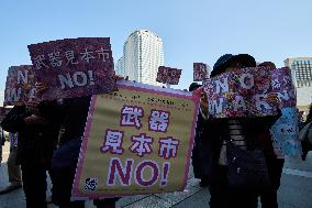JAPAN-CHIBA-ARMS TRADE-PROTEST