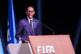 (SP)RWANDA-KIGALI-FIFA-73RD CONGRESS-PRESIDENT