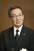 Memorial ceremony for ex-head of Panasonic predecessor