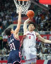 (SP)CHINA-GUANGZHOU-BASKETBALL-CBA LEAGUE-GUANGZHOU LOONG LIONS VS GUANGDONG SOUTHERN TIGERS (CN)