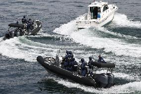 Maritime security drill ahead of G-7 summit in Hiroshima