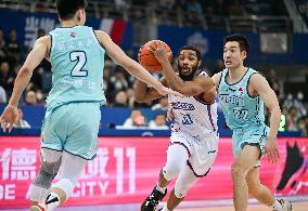 (SP)CHINA-TIANJIN-BASKETBALL-CBA LEAGUE-TIANJIN VS QINGDAO (CN)