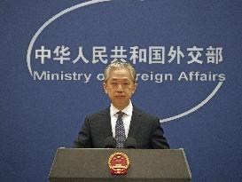 Chinese Foreign Ministry spokesman Wang