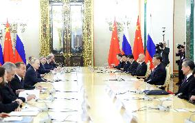 RUSSIA-MOSCOW-CHINA-XI JINPING-PUTIN-TALKS