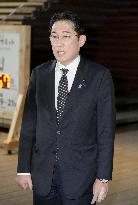 Japan PM Kishida returns
