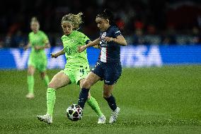 (SP)FRANCE-PARIS-FOOTBALL-WOMEN'S UEFA CHAMPIONS LEAGUE-QUARTERFINALS-PSG VS WOLFSBURG