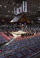 Sumo ring purification ceremony