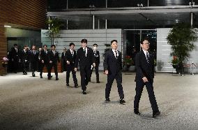 Japan WBC members visit PM's office