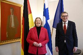 The German Bundestag President Bärbel Bas visits Finland