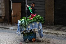 MIDEAST-GAZA CITY-RAMADAN-MARKET