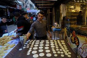 MIDEAST-GAZA CITY-RAMADAN-MARKET