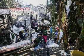 PHILIPPINES-PARANAQUE CITY-FIRE-AFTERMATH