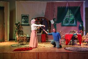 MIDEAST-GAZA CITY-THEATER-PERFORMANCE