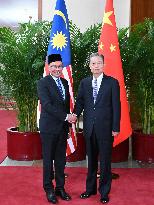 CHINA-BEIJING-ZHAO LEJI-MALAYSIAN PM-MEETING (CN)
