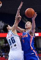 (SP)CHINA-QINGDAO-BASKETBALL-CBA LEAGUE-BEIJING VS QINGDAO (CN)