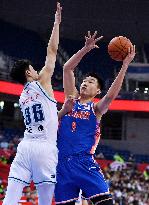 (SP)CHINA-QINGDAO-BASKETBALL-CBA LEAGUE-BEIJING VS QINGDAO (CN)