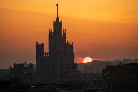 RUSSIA-MOSCOW-SUNRISE