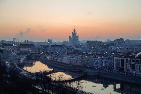 RUSSIA-MOSCOW-SUNRISE