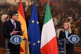 ITALY-ROME-PM-SPAIN-PM-PRESS CONFERENCE