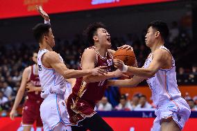 (SP)CHINA-JINAN-BASKETBALL-CBA LEAGUE-SHANDONG VS ZHEJIANG (CN)