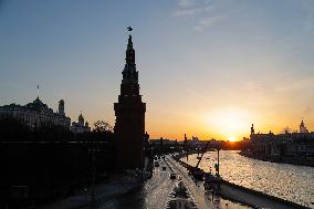 RUSSIA-MOSCOW-SUNRISE