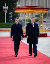 CHINA-BEIJING-XI JINPING-FRENCH PRESIDENT-TALKS (CN)