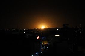 MIDEAST-GAZA CITY-ISRAEL-AIRSTRIKE