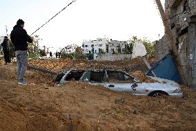 MIDEAST-GAZA CITY-AIRSTRIKES-DAMAGE