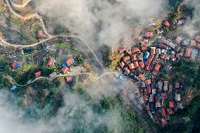 (SP)CHINA-GUANGXI-RONGSHUI-MIAO VILLAGE-BASKETBALL (CN)