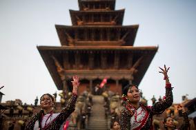 NEPAL-BHAKTAPUR-NEW YEAR-MUSICAL EVENT