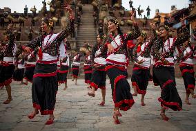 NEPAL-BHAKTAPUR-NEW YEAR-MUSICAL EVENT