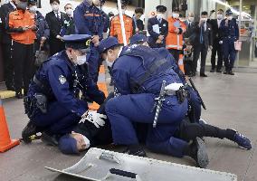 Anti-terror drill in Kanazawa