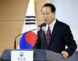S. Korea's Unification Minister Kwon Young Se