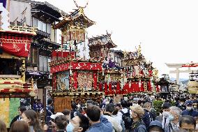 Takayama autumn festival in Japan