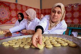 MIDEAST-GAZA CITY-RAMADAN-COOKIES