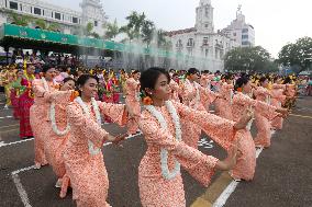 MYANMAR-YANGON-WATER FESTIVAL