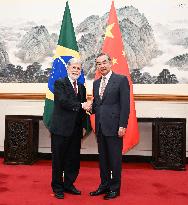 CHINA-BEIJING-WANG YI-BRAZILIAN PRESIDENTIAL ADVISOR-MEETING (CN)