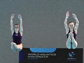 (SP)CHINA-SHAANXI-XI'AN-DIVING-FINA WORLD CUP-WOMEN'S 10M SYNCHRONISED FINAL (CN)