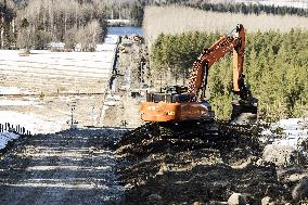 Barrier fence project at the eastern border of Finland