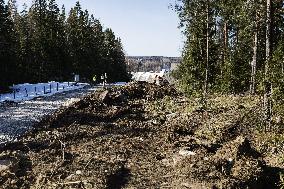 Barrier fence project at the eastern border of Finland