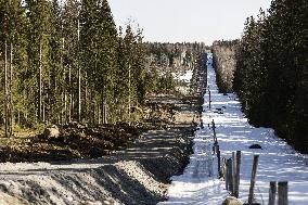 Barrier fence project at the eastern border of Finland