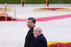 Brazilian President Lula meets Chinese President Xi
