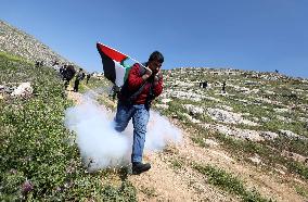 MIDEAST-BEIT DAJAN-CLASHES