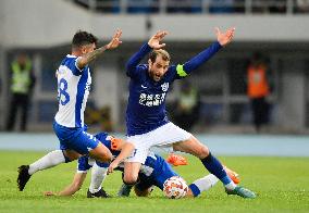 (SP)CHINA-TIANJIN-FOOTBALL-CSL-TIANJIN JINMEN TIGERS VS CANGZHOU MIGHTY LIONS (CN)